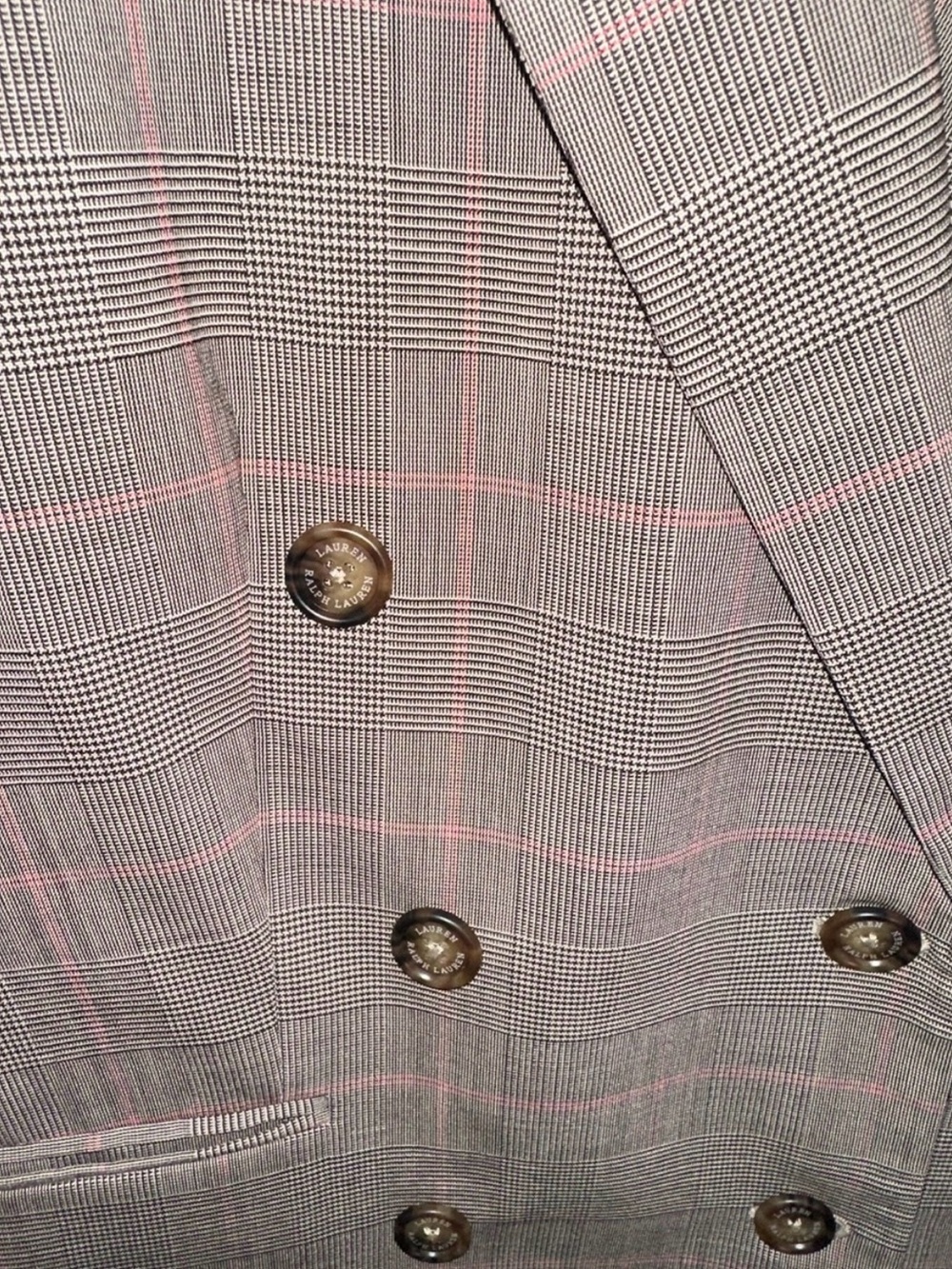 Ralph Lauren Glen Check
Double-Breasted Wool Blazer - Picture 9 of 12
